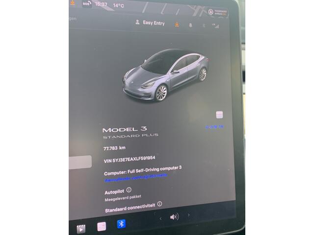 Tesla Model 3 Standard RWD Plus 60 kWh Nieuwe HV Accu! | FSD computer 3.0 | Navi!