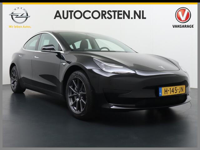 Tesla Model 3 RWD SR+ 60kWh 325PK FSD 3-Computer 18" AutoPilot Leder PanoDak Adaptive-Cruise Lmv Camera's Elektr.-Stuur+Stoelen+Spiegels+Geheugen+Easy-Entry+Verwarmde stoelen Park assistent PDC WIFI Lane-Assist Speed-Assist Navi LED Comfortstoelen ACC DAB Voorverwarmen