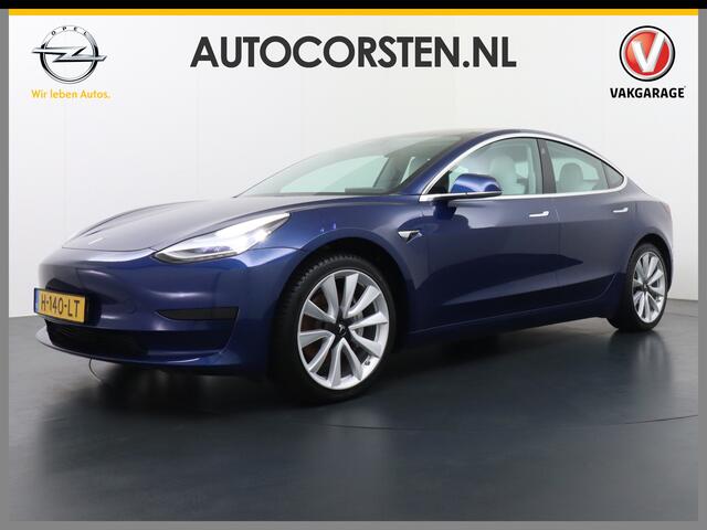 Tesla Model 3 SR+ 60kWh 325PK FSD 3-Computer 19" Ivory Int. AutoPilot Leder PanoDak Adaptive-Cruise Lmv Camera's Elektr.-Stuur+Stoelen+Spiegels+Geheugen+Easy-Entry+Verwarmde stoelen Park assistent PDC WIFI Lane-Assist Speed-Assist RWD Plus Navi LED Comfortstoelen ACC D