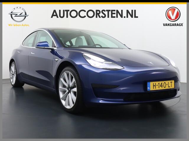Tesla Model 3 SR+ 60kWh 325PK FSD 3-Computer 19" Ivory Int. AutoPilot Leder PanoDak Adaptive-Cruise Lmv Camera's Elektr.-Stuur+Stoelen+Spiegels+Geheugen+Easy-Entry+Verwarmde stoelen Park assistent PDC WIFI Lane-Assist Speed-Assist RWD Plus Navi LED Comfortstoelen ACC D