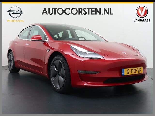 Tesla Model 3 Long Range AWD 75kWh 463PK FSD-Full Self Driving Meegeleverd Pakket Premium Audio 4wd AutoPilot Panoramadak Camera's Leer Adaptive-Cruise-Control+Stop&Go Pdc-a+v Dual-Ecc Dual-Motor Keyless Lmv 18" Stoel en achterbank verwarming Electr.Stoelen+Memory+Easy