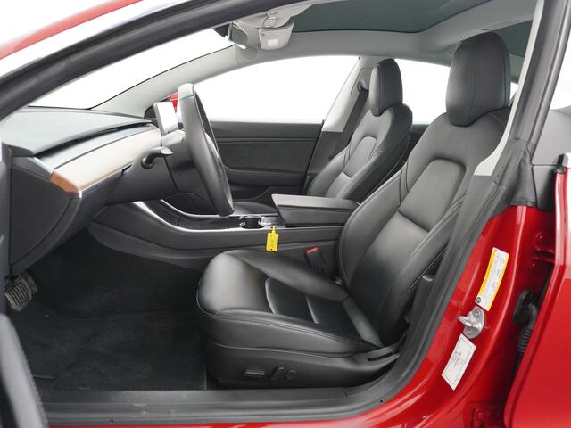 Tesla Model 3 Long Range AWD 75kWh 463PK FSD-Full Self Driving Meegeleverd Pakket Premium Audio 4wd AutoPilot Panoramadak Camera's Leer Adaptive-Cruise-Control+Stop&Go Pdc-a+v Dual-Ecc Dual-Motor Keyless Lmv 18" Stoel en achterbank verwarming Electr.Stoelen+Memory+Easy
