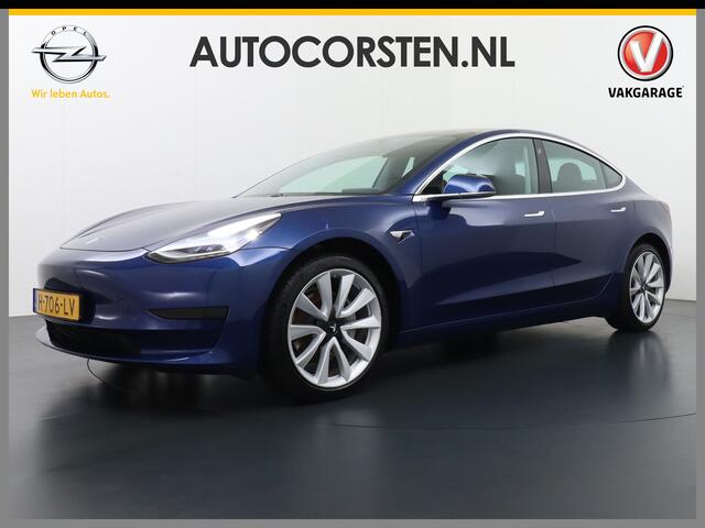 Tesla Model 3 RWD SR+ 60kWh 325PK FSD 3-Computer Lmv 19" AutoPilot Leder PanoDak Adaptive-Cruise Lmv Camera's Elektr.-Stuur+Stoelen+Spiegels+Geheugen+Easy-Entry+Verwarmde stoelen Park assistent PDC WIFI Lane-Assist Speed-Assist Navi LED Comfortstoelen ACC DAB Keyless e