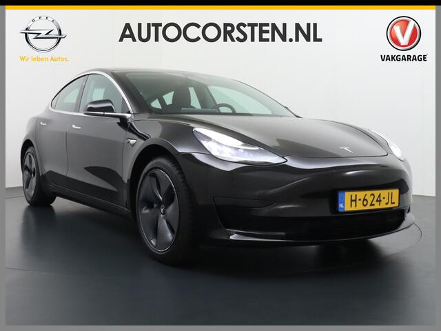 Tesla Model 3 RWD SR+ 60kWh 325PK FSD 3-Computer Lmv 18" AutoPilot Leder PanoDak Adaptive-Cruise Lmv Camera's Elektr.-Stuur+Stoelen+Spiegels+Geheugen+Easy-Entry+Verwarmde stoelen Park assistent PDC WIFI Lane-Assist Speed-Assist Navi LED Comfortstoelen ACC DAB Keyless e