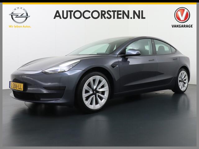 Tesla Model 3 RWD + 60kWh 325PK Facelift Warmtepomp Elek.Achterklep Lmv 19" Draadloze laadpads FSD-3 Computer AutoPilot Leder PanoDak Adaptive Cruise Camera's Elektr.-Stuur+Stoelen+Spiegels+Geheugen+Easy-Entry+Verwarmde Stoelen Park assistent Pdc WIFI Ecc Lane-Assist E