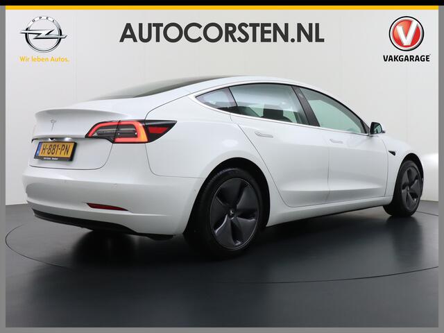 Tesla Model 3 RWD SR+ 60kWh 325PK FSD 3-Computer 18" AutoPilot Leder PanoDak Adaptive-Cruise Lmv Camera's Elektr.-Stuur+Stoelen+Spiegels+Geheugen+Easy-Entry+Verwarmde stoelen Park assistent PDC WIFI Lane-Assist Speed-Assist Navi LED Comfortstoelen ACC DAB Voorverwarmen