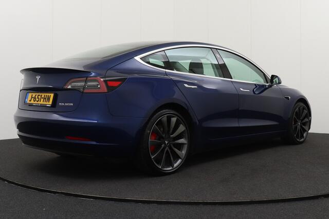 Tesla Model 3 Performance AWD 75 kWh Autopilot Pano-dak Stoelverw. V+A