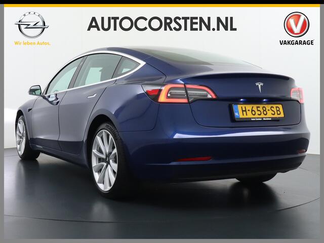 Tesla Model 3 RWD SR+ 60kWh 325PK FSD 3-Computer 18" AutoPilot Leder PanoDak Adaptive-Cruise Lmv Camera's Elektr.-Stuur+Stoelen+Spiegels+Geheugen+Easy-Entry+Verwarmde stoelen Park assistent PDC WIFI Lane-Assist Speed-Assist Navi LED Comfortstoelen ACC DAB Voorverwarmen