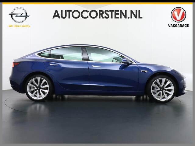 Tesla Model 3 RWD SR+ 60kWh 325PK FSD 3-Computer 18" AutoPilot Leder PanoDak Adaptive-Cruise Lmv Camera's Elektr.-Stuur+Stoelen+Spiegels+Geheugen+Easy-Entry+Verwarmde stoelen Park assistent PDC WIFI Lane-Assist Speed-Assist Navi LED Comfortstoelen ACC DAB Voorverwarmen