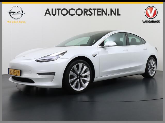 Tesla Model 3 Long Range AWD 75kWh 463PK Lmv 19" FSD-3 Computer Premium Audio AutoPilot Panoramadak Camera's Leer Adaptive-Cruise-Control+Stop&Go Pdc Dual-Ecc Dual-Motor Keyless 4WD Stoel en achterbank verwarming Electr.Stoelen+Memory+Easy-Entry WiFi 1e Eigenaar Org. N