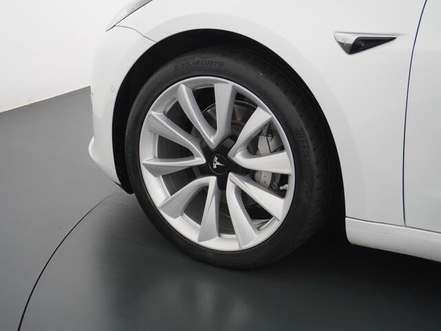 Tesla Model 3 Long Range AWD 75kWh 463PK Lmv 19" FSD-3 Computer Premium Audio AutoPilot Panoramadak Camera's Leer Adaptive-Cruise-Control+Stop&Go Pdc Dual-Ecc Dual-Motor Keyless 4WD Stoel en achterbank verwarming Electr.Stoelen+Memory+Easy-Entry WiFi 1e Eigenaar Org. N