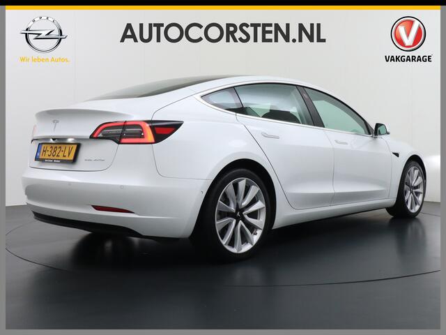Tesla Model 3 Long Range AWD 75kWh 463PK Lmv 19" FSD-3 Computer Premium Audio AutoPilot Panoramadak Camera's Leer Adaptive-Cruise-Control+Stop&Go Pdc Dual-Ecc Dual-Motor Keyless 4WD Stoel en achterbank verwarming Electr.Stoelen+Memory+Easy-Entry WiFi 1e Eigenaar Org. N