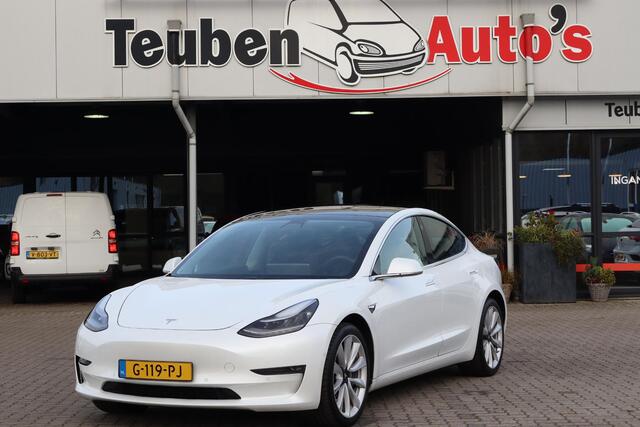 Tesla Model 3 Long Range AWD 75 kWh Autopilot computer 3.0, SOH 90,4%, Panoramadak, Cruise control, Lederen interieur