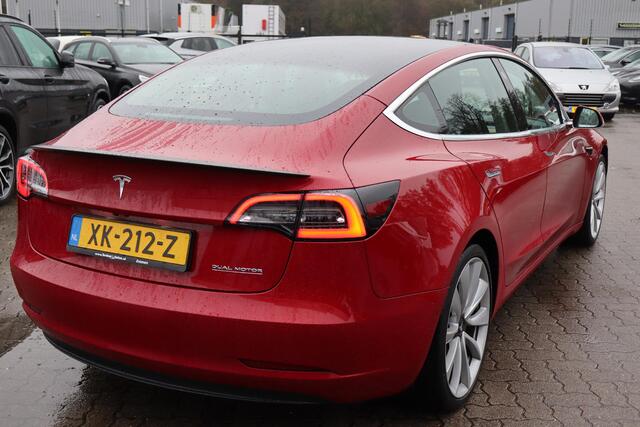 Tesla Model 3 Performance AWD 75 kWh 87,9% SOH, Autopilot computer 3, 360 camera, Lederen interieur