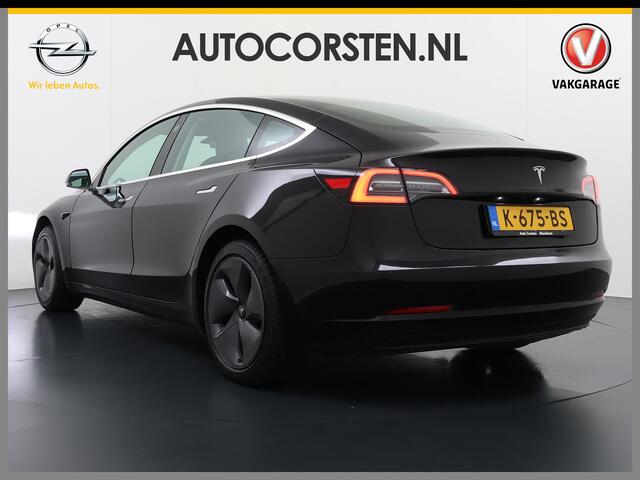 Tesla Model 3 RWD SR+ 325PK Trekhaak Lmv 18" AutoPilot FSD Leder Pano-dak Adaptive-Cruise Camera's Elektr.-Stuur+Stoelen+Spiegels+Geheugen+Easy-Entry+Verwarmde stoelen Park assistent Pdc WIFI Lane-Assist Speed-Assist SOH 92% Navi LED Comfortstoelen ACC DAB Voorverwarme