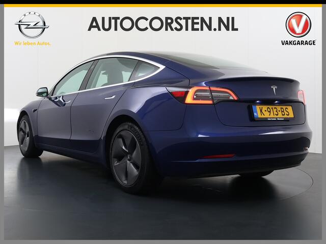 Tesla Model 3 SR Plus 325PK Lmv 18" AutoPilot FSD Leder Pano-dak Adaptive-Cruise Camera's Elektr.-Stuur+Stoelen+Spiegels+Geheugen+Easy-Entry+Verwarmde stoelen Park assistent Pdc WIFI Lane-Assist Speed-Assist Navi LED Comfortstoelen ACC DAB Voorverwarmen interieur via A