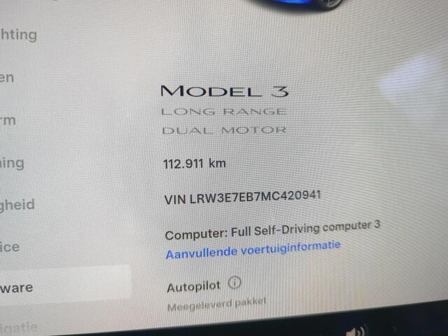 Tesla Model 3 Long Range AWD 75 kWh