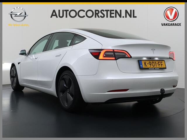 Tesla Model 3 SR+ 325PK Trekhaak LFP-Accu AutoPilot Leer Pano-Dak Adaptive Cruise Lmv 18" Camera's Elektr.-Stuur+Stoelen+Spiegels+Geheugen+Easy-Entry+Verwarmde stoelen Park assistent Pdc WIFI Ecc Lane-Assist Speed-Assist SOH 92% Ecc Navi Led DAB Voorverwarmen interieur