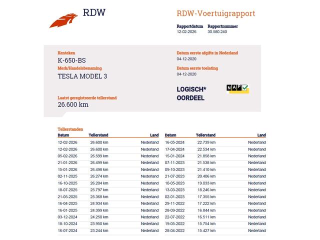 Tesla Model 3 SR+ 325PK LFP-Accu AutoPilot Leer Pano-Dak Adaptive Cruise Lmv 18" Camera's Elektr.-Stuur+Stoelen+Spiegels+Geheugen+Easy-Entry+Verwarmde stoelen Park assistent Pdc WIFI Ecc Lane-Assist Speed-Assist SOH 90% Ecc Navi Led DAB Voorverwarmen interieur via App 