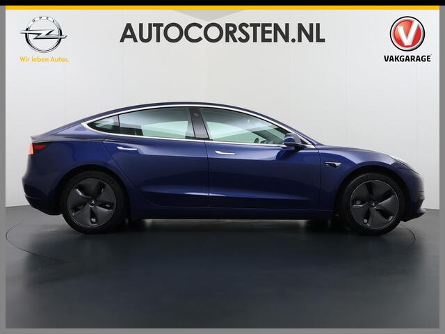 Tesla Model 3 SR+ 325PK LFP-Accu AutoPilot Leer Pano-Dak Adaptive Cruise Lmv 18" Camera's Elektr.-Stuur+Stoelen+Spiegels+Geheugen+Easy-Entry+Verwarmde stoelen Park assistent Pdc WIFI Ecc Lane-Assist Speed-Assist SOH 90% Ecc Navi Led DAB Voorverwarmen interieur via App 