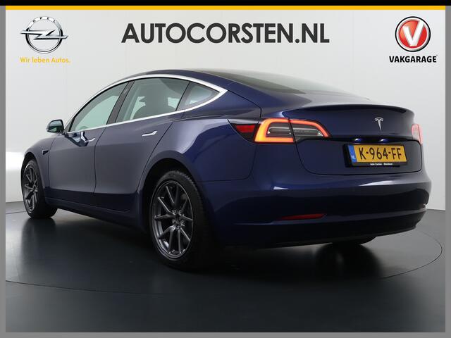 Tesla Model 3 SR+ 325PK LFP-Accu (dus altijd 100% laden) AutoPilot Leer Pano-Dak Adaptive Cruise Lmv 18" Camera's Elektr.-Stuur+Stoelen+Spiegels+Geheugen+Easy-Entry+Verwarmde stoelen Park assistent Pdc WIFI Ecc Lane-Assist Speed-Assist Ecc Navi Led DAB Voorverwarmen in