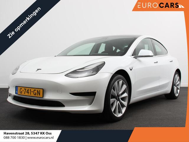 Tesla Model 3 RWD 60 kWh Standard Range Plus | Handel/Export ! Navigatie Panorama dak 360 camera Parkeersensoren Stoelverwarming 19" lichtmetalen velgen Ledverlichting Leder Climate Control