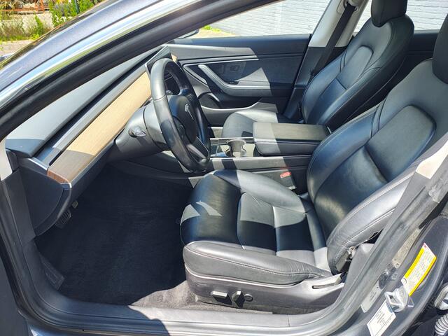 Tesla Model 3 Long Range AWD 75kWh 19"Lmv Autopilot Panoramadak Navi Ecc Camera's Adap.Cruise Leder Keyless Elek.Stoelen+Memory+Verwarmd Audiosysteem premium 4WD Spraakbediening Origineel Nederlandse Auto