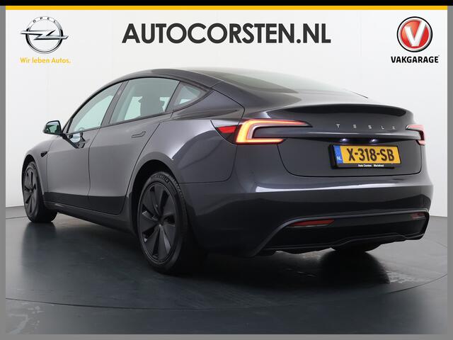 Tesla Model 3 RWD Highland NIEUW MODEL LFP SOH 94% Warmtepomp Entertainment Display Achter FSD 4 Computer AMD Ryzen(TM) Stoel+Achterbank+Stuurverwarming Panoramadak Leder Navi Ecc Camera's Lmv Led Elek.Achterklep Draadloos Laden Wifi Dodehoek detector Keyless Fabrieksg
