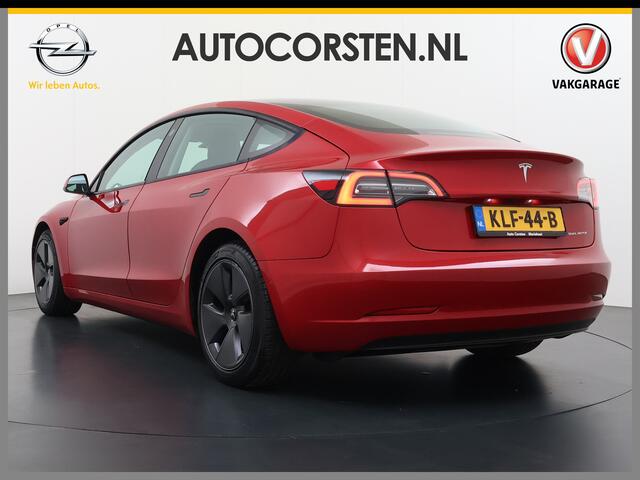 Tesla Model 3 Long Range AWD 75kWh Facelift Warmtepomp Elek.Achterklep Draadloze Tel.lader Leder Panoramadak Adap.Cruise Camera's Navi Ecc Stoel+Achterbankverwarming Intel Atom® Lmv Lane Assist Dodehoekwaarschuwing Keyless Elek.Stoelen+Memory Google®-Maps Fabrieksgaran