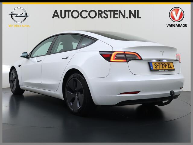 Tesla Model 3 Standard RWD Plus SOH 91% Warmtepomp Trekhaak LFP Accu Panoramadak Navi Camera's Leder Memory Stuur+Stoelverwarming Traffic-Aware Cruise Control AMD Ryzen(TM) Elek.Achterklep Led 1.000KG Trekgewicht Origineel Nederlandse Auto
