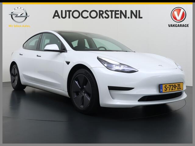 Tesla Model 3 Standard RWD Plus SOH 91% Warmtepomp Trekhaak LFP Accu Panoramadak Navi Camera's Leder Memory Stuur+Stoelverwarming Traffic-Aware Cruise Control AMD Ryzen(TM) Elek.Achterklep Led 1.000KG Trekgewicht Origineel Nederlandse Auto