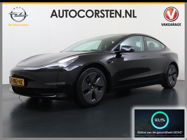 Tesla Model 3 Long Range RWD 75 kWh SOH 93% Warmtepomp Panoramadak Navi Camera's Leder Memory Stuur+Stoelverwarming Traffic-Aware Cruise Control AMD Ryzen(TM) Elek.Achterklep Led