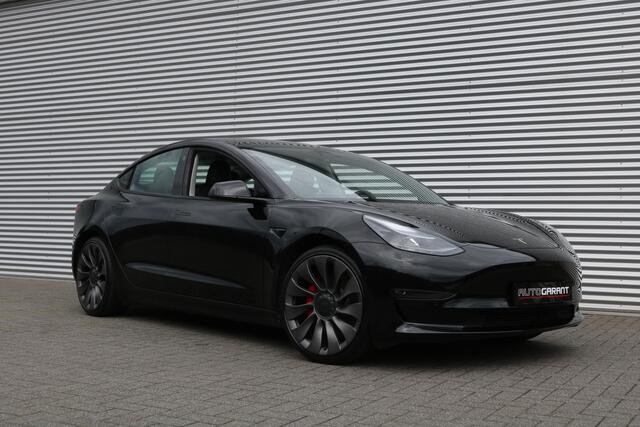 Tesla Model 3 Performance Dual AWD 75 kWh 463PK (Panoranadak Autopilot Leder ACC 360Camera Standkachel Warmtepomp 20InchLMV)