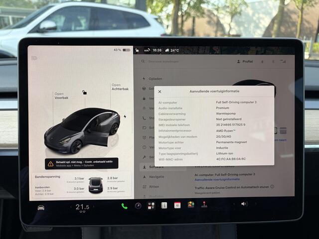 Tesla Model 3 Long Range AWD 75 kWh VAN: 35.900,- VOOR: 33.440,- UW HERFSTVOORDEEL: 2.460,-| FABRIEKSGARANTIE OP ACCU & AANDRIJFLIJN TOT 2031 OF 192.000 KM + ALGEMENE AUTO T/M 06-2027 of 80.000KM! BTW verrekenbaar