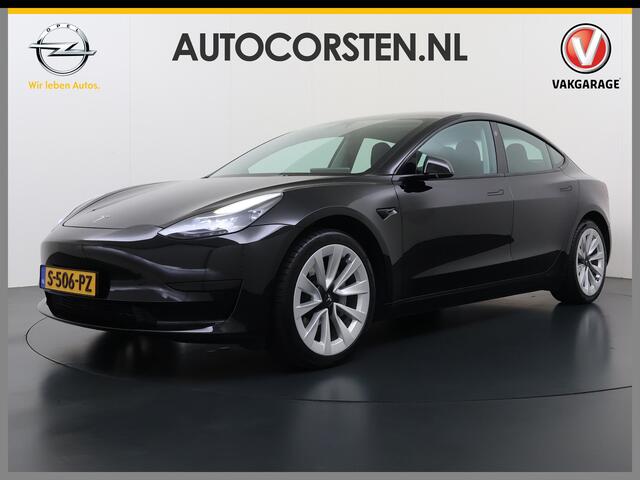 Tesla Model 3 RWD 60kWh Warmtepomp LFP-Accu SOH 91% Traffic Aware Cruise Control+Autom.Sturen Camera's Navi Ecc Stoel+Stuurverwarming Elek.Achterklep Lmv 19" AMD Ryzen(TM) Elek.Stoelen+Memory Isofix Regen-Lichtsensor 1e Eigenaar Origineel Nederlandse Auto