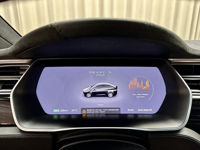 Tesla Model X 75D Base 6p. *Autopilot* Stoelkoeling / Leder / Alcantara hemel / Camera / Vleugeldeuren / 20"LMV