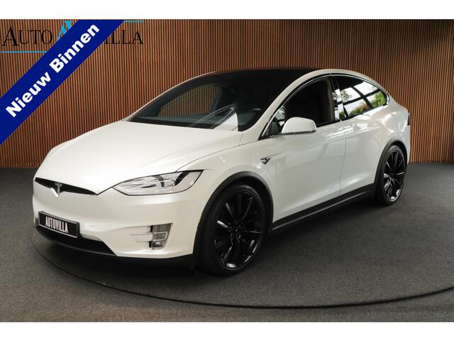 Tesla Model X Dual Motor AWD 7p. 100 kWh Autopilot Leer Navi ACC 360º Stoelverwarming voor & achter Memory Alcantara hemel Climate voor en achter PDC Softclose Afneembare trekhaak 22 inch LM velgen BTW auto