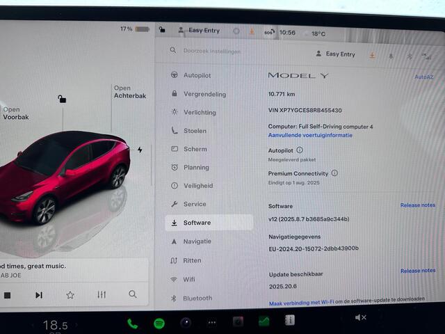 Tesla Model Y RWD 58 kWh Full Self-Driving computer 4 |Midnight Cherry Red | Panoramadak