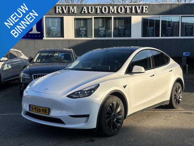 Tesla Model Y Long Range AWD 75 kWh | VAN: ¤39.900,- VOOR: ¤35.877,- UW EINDEJAARSVOORDEEL: ¤4.023,- | SOH 94% | ACCU PAKKET GARANTIE T/M 2031/160K KM | 12 MAANDEN BOVAG GARANTIE | VOOR & ACHTER STOELEN VERWARMD | STUURWIEL VERWARMD | PANO DAK | ELKT. ACHTERKLEP | STOE