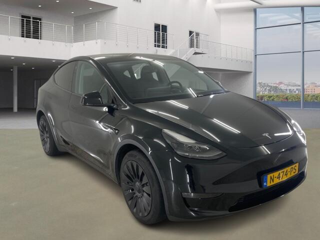 Tesla Model Y Long Range AWD 75 kWh FSD Leer Pano.dak 360° Black Warmtepomp
