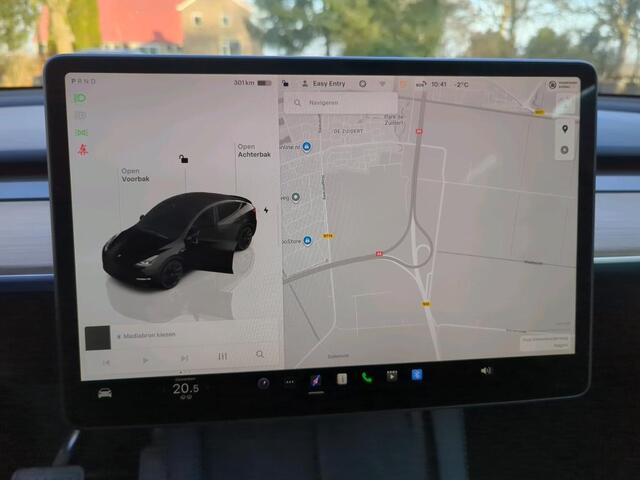 Tesla Model Y Long Range RWD 75 kWh | LMV Zwart 20" Turbine | Leer | Stoelverwarming V+A | Pano | Full Self Driving computer 4, Autopilot, Dodehoek detectie
