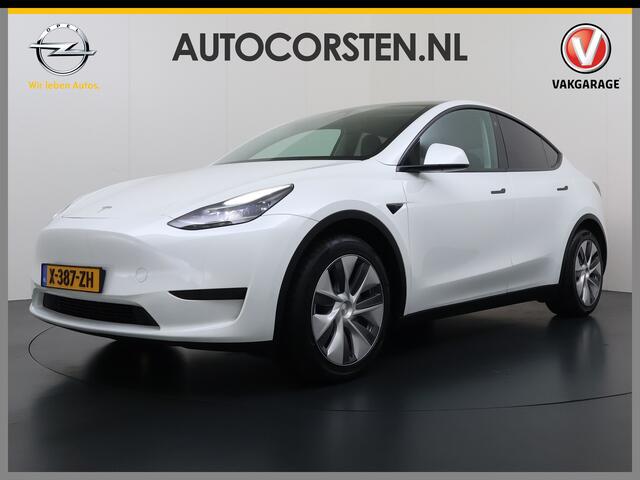 Tesla Model Y RWD SOH 95% Warmtepomp LFP-Accu Leder Lmv Camera's Panoramadak Adap.Cruise Navi Ecc Autopilot Stoel+Stuur+Achterbank Verwarming Elek.Achterklep Dodehoek detector Draadloze telefoonlader 1e Eigenaar Origineel Nederlandse Auto Fabrieksgarantie op Motor en A
