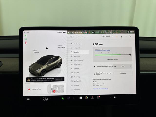 Tesla Model Y RWD 58 kWh [ 3-Fase ] {SOH-91%} (INCL-BTW) Aut. *PANO | LEATHER | TOWBAR | AUTO-PILOT | NAVI-FULLMAP | MATRIX-LED | KEYLESS | CAMERA | DAB+ | HEATED-COMFORTSEATS | PRIVACYGLASS | TOPVIEW | 19''ALU*