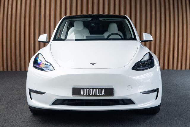Tesla Model Y Long Range AWD 75 kWh Full Self driving 3 - warmtepomp - Cruise Controll Adaptief - 360 Camera - Wit leder