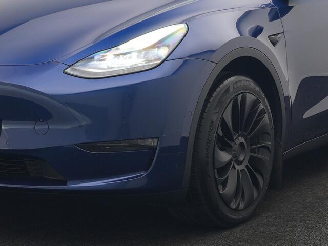 Tesla Model Y Long Range AWD 75 kWh 441pk | Full Self-Driving Capability | Panodak | Adaptive Cruise | Lederen Sportstoelen Memory & Verwarmd | Camera | Navigatie | ANDERE WIELDOPPEN!