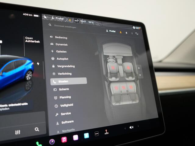 Tesla Model Y Long Range AWD 75 kWh 441pk | Full Self-Driving Capability | Panodak | Adaptive Cruise | Lederen Sportstoelen Memory & Verwarmd | Camera | Navigatie | ANDERE WIELDOPPEN!
