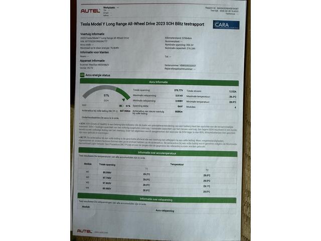 Tesla Model Y Long Range Dual Motor AWD SOH 94% | SUPER NETTE AUTO | fabr garantie Tesla t/m 80.000km/ 2028