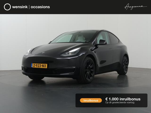 Tesla Model Y Long Range AWD 75 kWh | SOH 94% | Full Self Driving Capability* | Stoelverwarming voor + achter | Adaptieve Cruise Control | Camera | Panoramadak | Ele. stoelen + geheugen | Ele. kofferdeksel | NL Auto |
