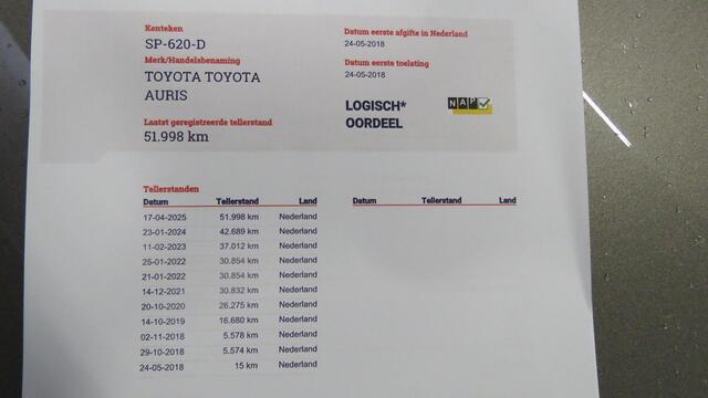 Toyota AURIS 1.8 Hybrid Dynamic ,NAVIGATIE,EATC,CRUISE.Als NIEUW 51998KM