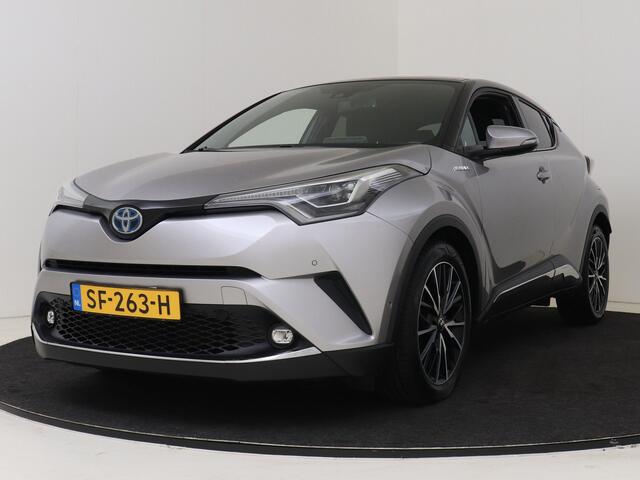 Toyota C-HR 1.8 Hybrid Style bi-tone + Premium Pack I Navigatie I Climate Control I Cruise Controle Adaptief I Stuur en Stoelverwarming Voor I